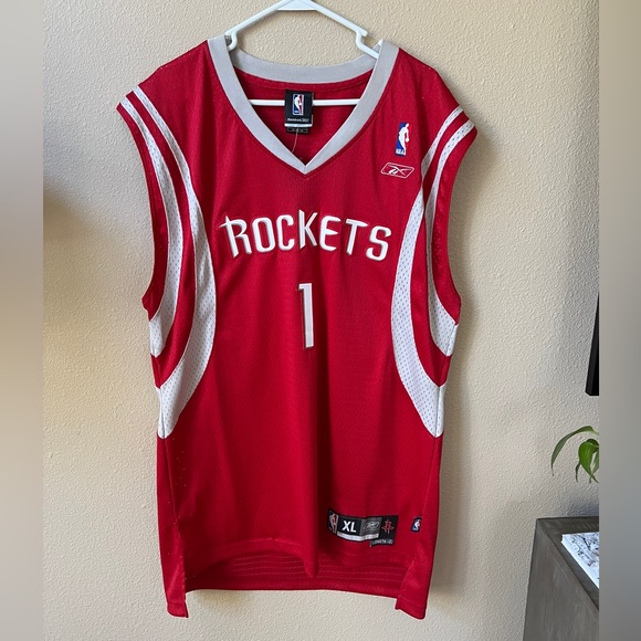 希少 Reebok ROCKETS Mc GRADY NBA #1 ユニフォーム Amazon.com : Rockets - Reebok Men's NBA Home Replica Jersey